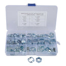 80PCS Double Ear Hose Clamps Assortment Kit, Stepless Ear Clamps, Adjustable