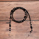 Beads Beaded Eyeglass Cord Reading Glasses Eyewear Spectacles Chain Holder OZ