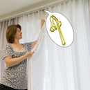 200 Pack Metal Curtain Drapery Hooks Header Tape Hooks for Curtains, Drapes G3U8