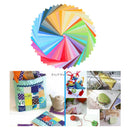 100x DIY Square Plain Cotton Fabric Patchwork Cloth Crafts Sewing 10 X 10cm