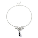 Fashion Simple Bat Crystal Pendant Chain Choker Necklace Collar Jewelry Gift  BX
