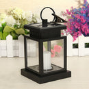 Outdoor Solar Powered Warm White LED Candle Lantern Light Garden Path Wall Lamp