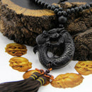 Car Pendant Ebony Wood Hang Decorations Chinese Fengshui Dragon Sculpture Crafts