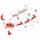 5X(Christmas Decorations PVC Wall Window Stickers Santa Claus Gift Reindee X1T5)