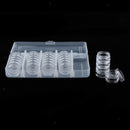 25pcs Nail Powder Bottles,Empty Rhinestone Nail Tips Storage Box Case Plastic
