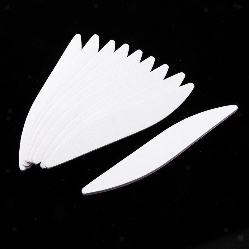 10pcs Professional Manicure Nail Files and Buffers, 100/180 Grit Polish Sanding