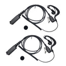 2 Ear Hook Earpiece Microphone Sepura STP8000 STP8030