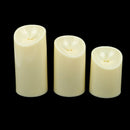 3X LED Flameless Candles Lights Smooth Flickering Candle Light Battery Opera Hn