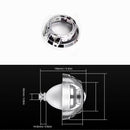 Car Headlights Modified Double Light Lens Cover 2.5 3.0 Inch Decorative Cov
