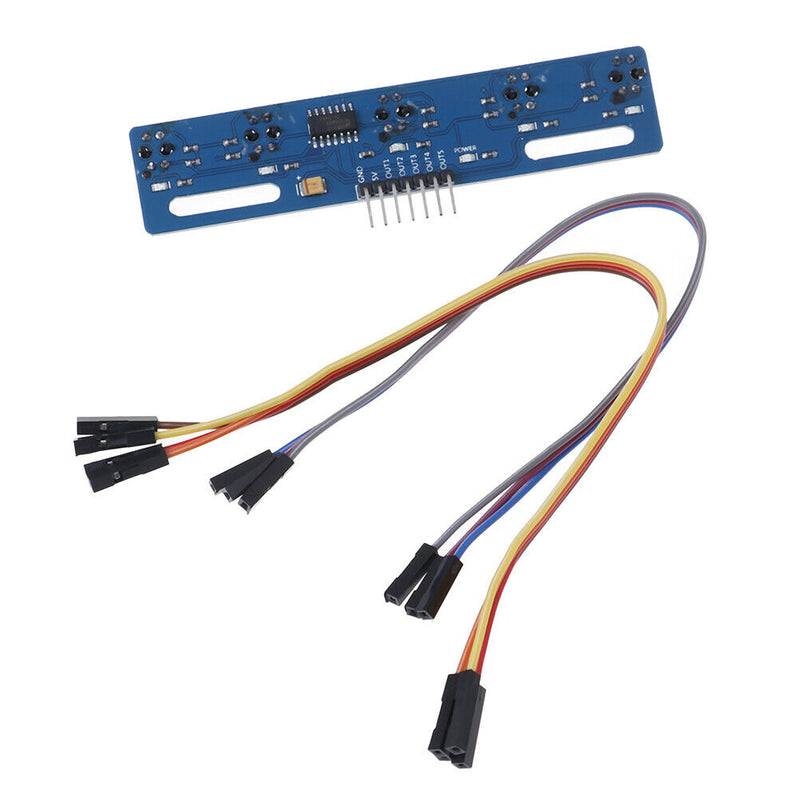 TCRT5000 KIT 5 way/road IR photoelectric switch barrier line track module' J Fm