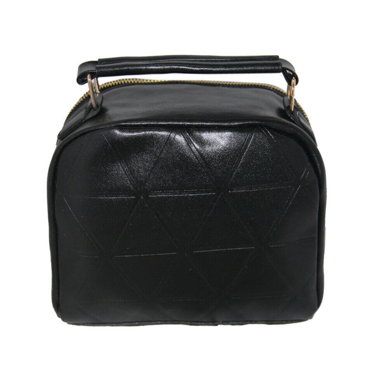 Handbag Chain Shoulder Lady Messenger Bag Candy Color Crossbody(Black)
