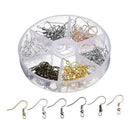 120pcs DIY Wire Earring Hooks For DIY Earrings Findings 6 Colors