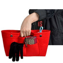 Felt Cloth Inner Bag Women Fashion Handbag Multi-Pockets Cosmetic Storage OrJ5O3