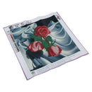 DIY 5D Diamond Painting Embroidery 3 Pink Rose Cross Stitch Tool Set Tool D E3N2