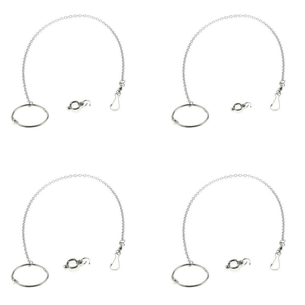 2 Pcs Parrot Peony Cockatiel Foot Chain Bird Training Anklet