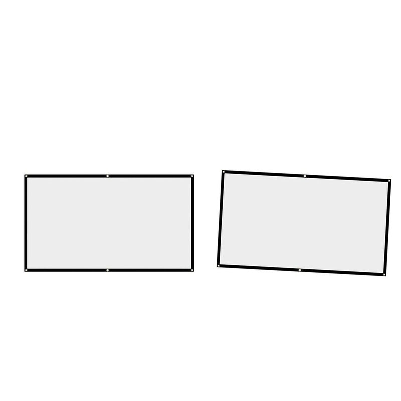 2pcs Foldable 16:9 Projection Screen Home Theater Movie