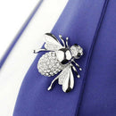 6pcs Enamel Cute Rhinestone Honey Bee Insect Bug Series Brooch Pin Assorted