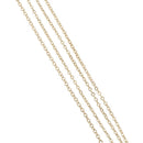 Women's Geometric Square Pendant Elegant Double Chain Jewelry Necklace - Go F8D3