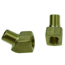 Brass 45 Degree Elbow Pipe 1/4'' Male Female NPT Transmission Water Gas Fuel