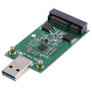 USB 3.0 to PCIE mSATA SSD External mSATA to USB 3.0 SSD Convertor AdapterJC!c