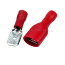 100x Insulated Crimp Spade Terminal Connectors Auto Car Wiring Male/Female