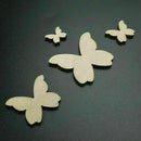 50 pcs Wooden Butterflies Shape Craft Embellishments Scrapbook Wood Arts Us S8M5