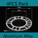 4pcs Aluminium 5mm Universal Car Wheel Spacer Adapter Shims Car Accessories