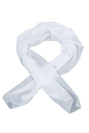 Great Scarf Fashion Chiffon Scarf for Girl Woman white R2M6