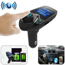 Bluetooth FM Transmitter Radio Adapter Car Kit With 5V 2.1A USB Car Player