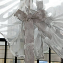Beauty Floral Tie Up Roman Curtain Shade Small Window Voile Drape Sheer