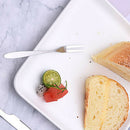 10pcs Fruit Forks Stainless Steel Two Prong Forks Tasting Appetizer Forks