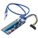 Right Interface PCIe PCI-E PCI Express Riser Card 1x to 16x USB 3.0 Data Ca J4Q1