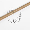 100pcs/box Steel Fishhooks Black Flattened Fishing Hooks Set with Barbed