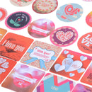 38x Mini Stickers Love Heart Diary Photo Album Decoration Baking Wedding Gift LJ