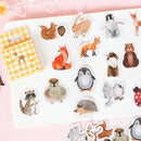 46pcs Animal World DIY Diary Album Stickers Paper Labels Gifts Packaging  OZ