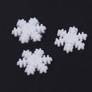100pcs Plastic Button Snowflake Scrapbooking Pendant Christmas Decor