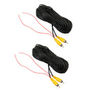 2 Packs Car Bus Trailer Truck RCA Reverse Rear View Parking Camera Video Cable