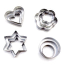 1Set/12Pcs Stainless Steel Cake Cookie Egg Fondant Mould Mold Sugarcraft Cutt 3C