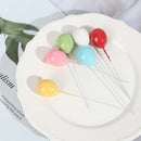 6pcs/lot Balloon Cake Topper Happy Birthday Cake Topper Wedding Party Deorat Ew