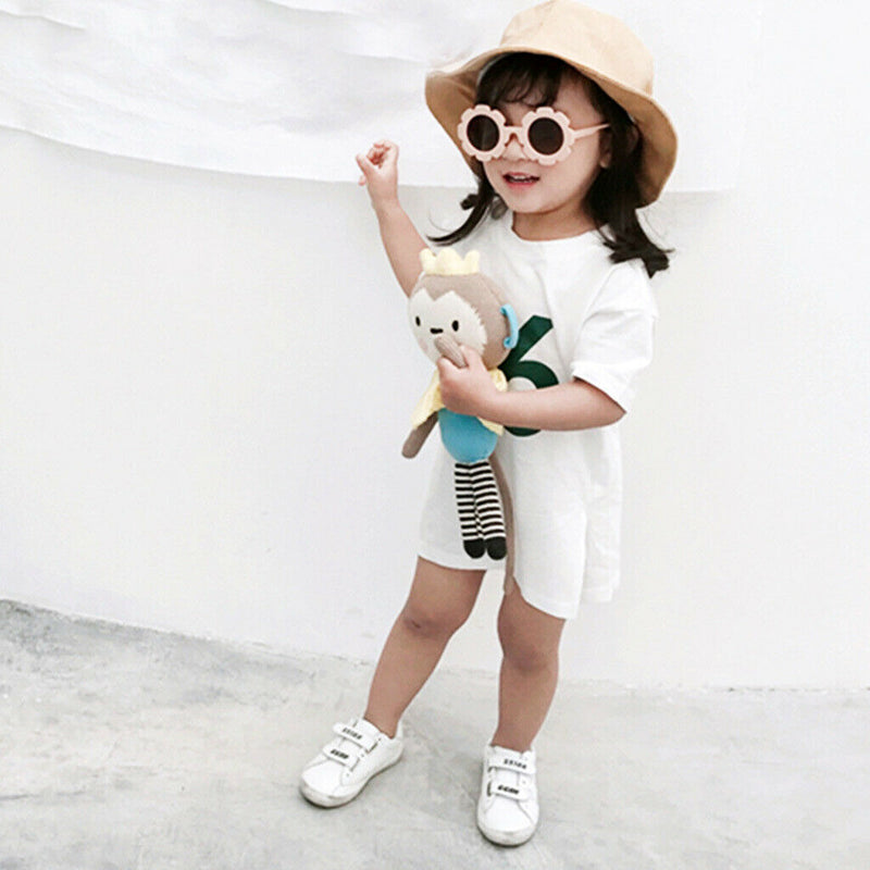 3pcs Stylish Cute Baby Kids Girls Flower Sunglasses Soft Frame Goggles