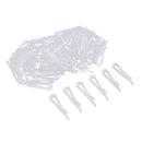 200Pcs 40*3mm Plastic Clip With Teeth For Dress Shirt Garment Packaging DIY