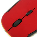U-Shaped Wireless USB Mouse 2.4G Optical 10M Working Distance For Laptop Red