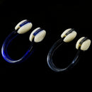 Swimming, diving, plastic nose clip screen protector, 2 pieces, blue / blac H3P9