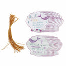 24pcs Thank You Tags Mermaid Shell Tags with String Gift Box Packaging Labels M&