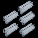 100 Pack Anti Slip Clear Rubber Clothes Hanger Grips Clothing Hanger Strips