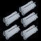 100 Pack Anti Slip Clear Rubber Clothes Hanger Grips Clothing Hanger Strips