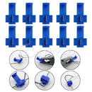 Blue 10Pcs Lock Wire Connectors Cable Quick Splice Crimp Terminals Electrical