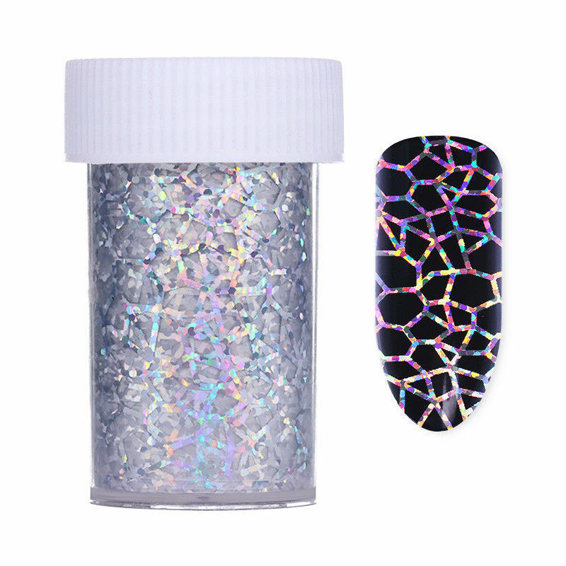 Holographic Nail Foil Transfer Stickers Starry Decals Sliders for Nail Art Decor