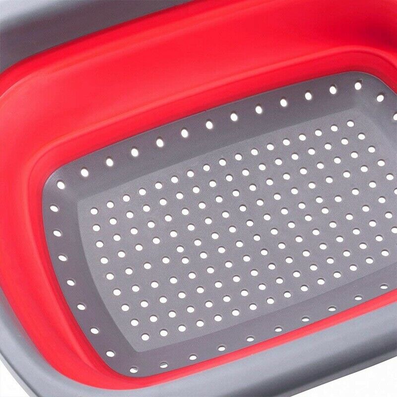 Kitchen Collapsible Colander Over The Sink Strainer With Steady Base For St X4U8