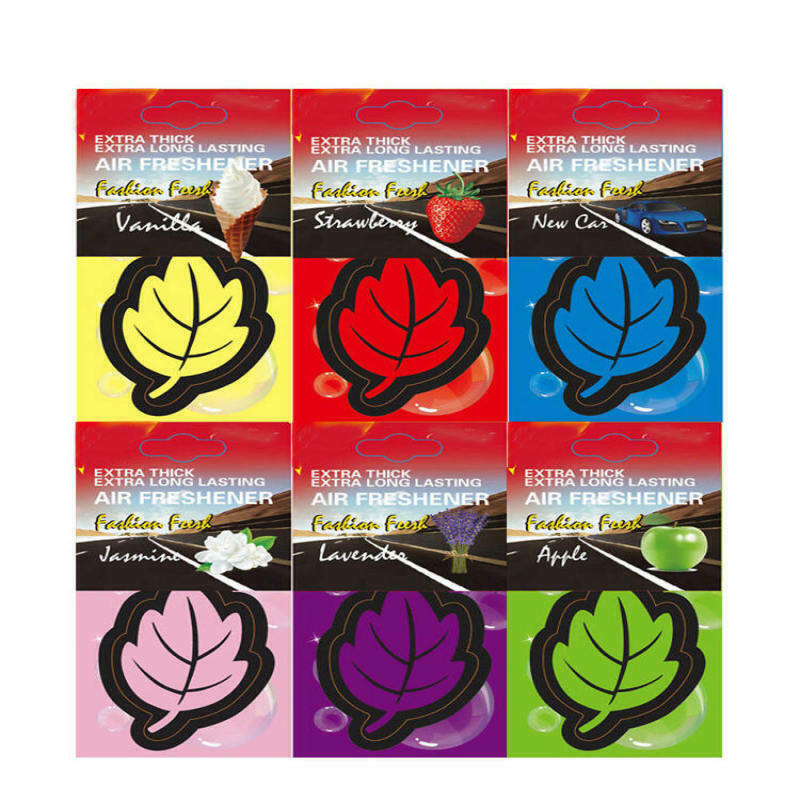 New 6 pcs Hanging Tree Leaf Air Freshener Auto Home Office Fragrance Scents